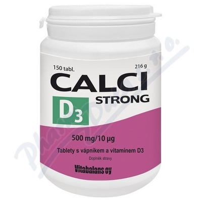 Calci Strong+vit.D3 tbl.150 Vitabalans