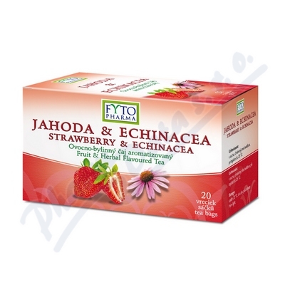 Ovocno-bylinný čaj Jahoda +Echin. 20x2g Fytopharma