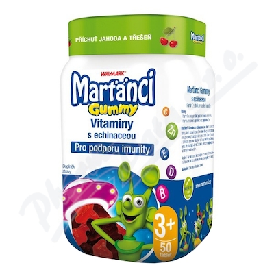 Walmark Multivitamín Marťánci Gummy s Echin. 50 Ks