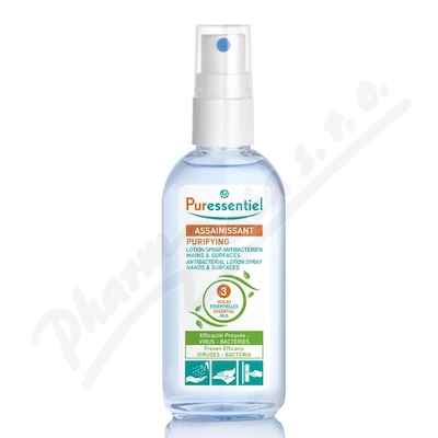 PURESSENTIEL Čisticí antibakt.roztok sprej 80ml