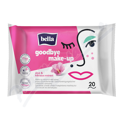 Bella odličovací vlhčené ubrousky ibišek 20ks