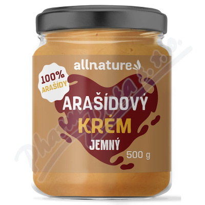 Allnature Arašídový krém jemný 500g