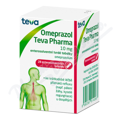 Omeprazol Teva Pharma 10mg cps.etd.28